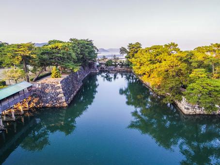 【香川県】高松市・玉藻公園 玉藻公園,高松城跡,高松市の写真素材