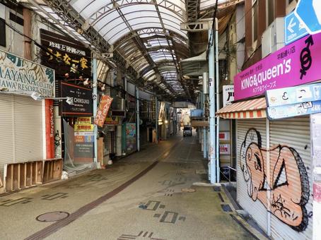 那覇市平和通り商店街 那覇市平和通り商店街 平和通り,平和通り商店街,那覇市の写真素材