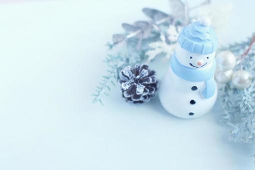 クリスマスの背景 雪だるま,クリスマス,冬の写真素材