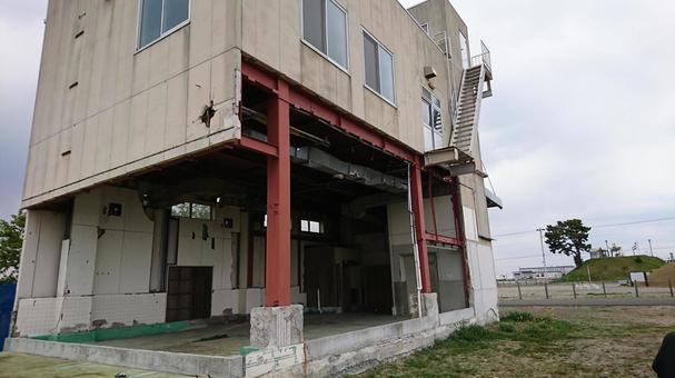 名取市閖上地区　残された工場② 東日本大震災,閖上,震災の写真素材