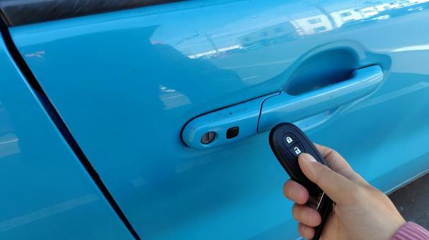 車のスマートキー 車,スマートキー,車の鍵の写真素材