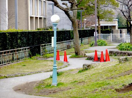 2016年2月、大船松竹公園の工事11 公園,広場,芝生の写真素材