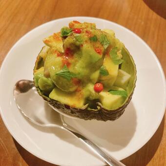 アボカドタルタル サラダ,野菜,vegetableの写真素材