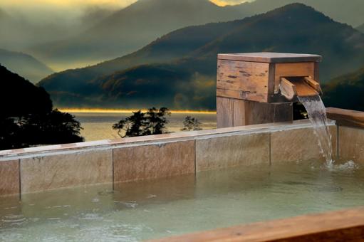 A spectacular open-air bath that you can enter while watching the sunrise, JPG A spectacular open-air bath that you can enter while watching the sunrise, hot spring, outdoor bath, bath, JPG