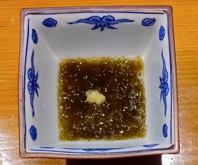 とても細いもずく酢 とても細いもずく酢 モズク,酢の物,細いの写真素材