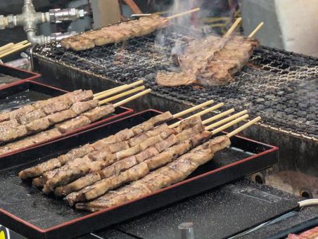 串焼き 串焼き,肉料理,食べ物の写真素材