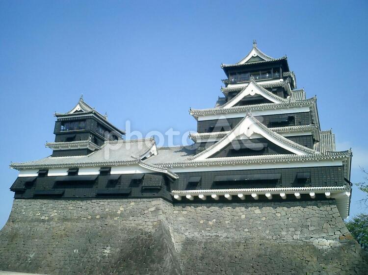 熊本城の天守閣 熊本城の写真素材