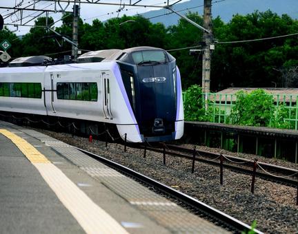 Photo, limited express, azusa, station, 