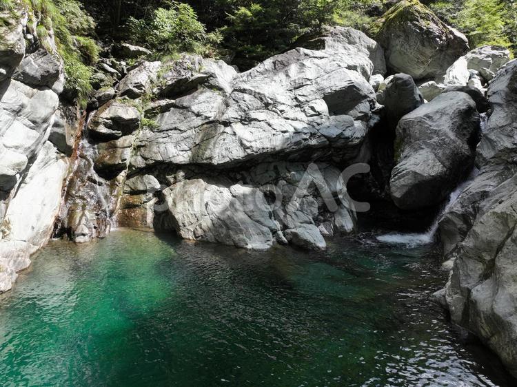 愛媛県西条市　止呂峡の風景 止呂峡,止呂淵,渓谷の写真素材