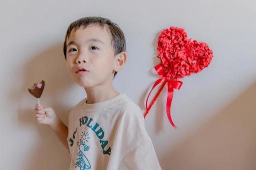 なにー？ 3歳,男の子,幼児の写真素材