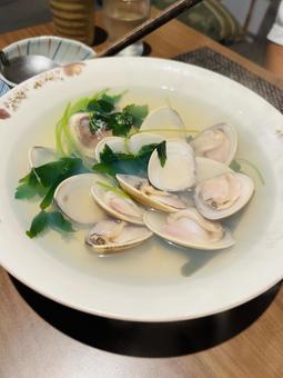はまぐりの酒蒸し はまぐりの酒蒸しの写真