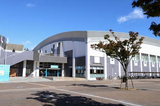 東大阪アリーナ（東大阪市立総合体育館） 東大阪アリーナ,東大阪市立総合体育館,体育館の写真素材