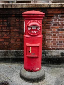 ポスト ポスト,郵便ポスト,レトロの写真素材
