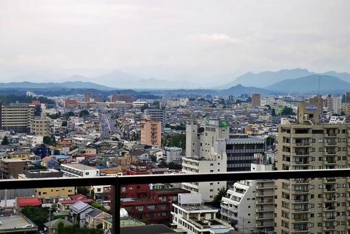 宇都宮市役所から望む市街地風景 宇都宮市役所から望む市街地風景 宇都宮市役所,旭,松が峰の写真素材