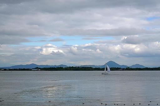 パワースポット　満月寺・浮御堂⑪　琵琶湖 滋賀県大津市,満月寺,浮御堂の写真素材