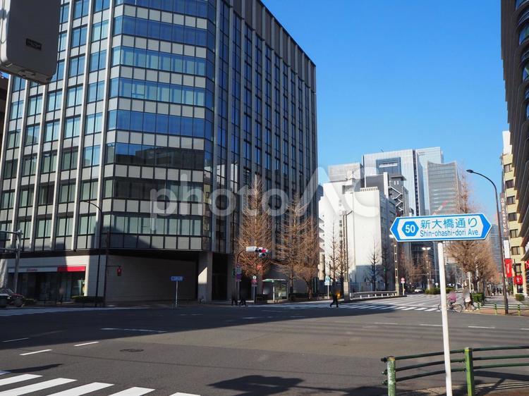 新大橋通り（東京都・中央区） 新大橋通り,八重洲,中央区の写真素材