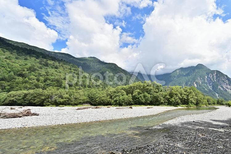 上高地　自然　風景 上高地,自然,風景の写真素材