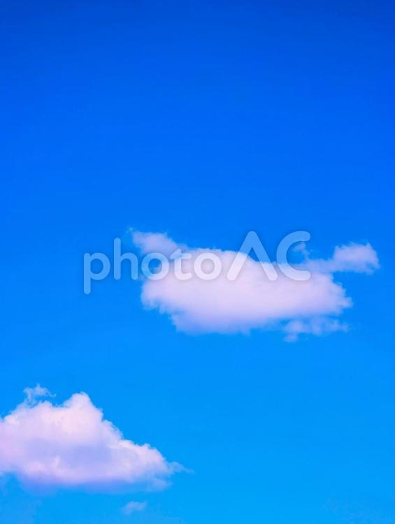 美しい青空と白い雲 雲,空,壁紙の写真素材