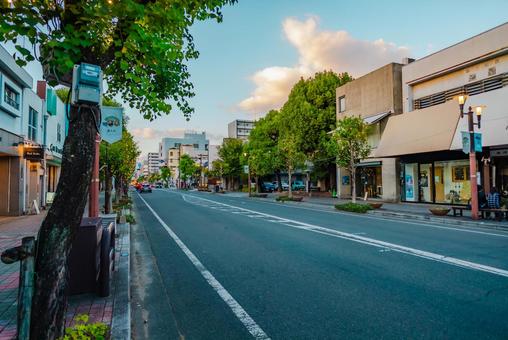 【佐賀】佐賀市の街並み 佐賀,風景,sagaの写真素材
