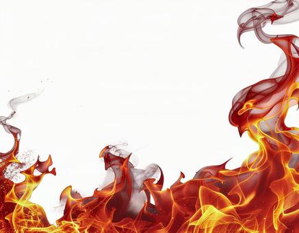 炎のオーバーレイ（透過PNG想定）の写真