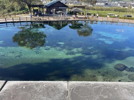 霧島山麓丸池湧水 鹿児島,鹿児島旅行,ひとり旅の写真素材