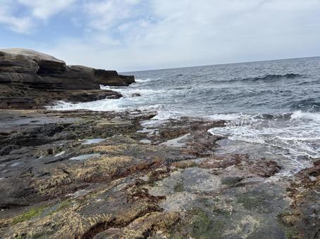 海と磯 海と磯 海,磯,波の写真素材