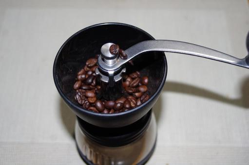 コーヒーミル 珈琲,ブラック,焙煎の写真素材