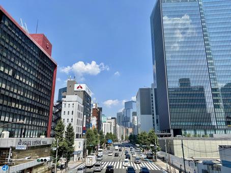 東京田町の街並み 東京田町の街並みの写真
