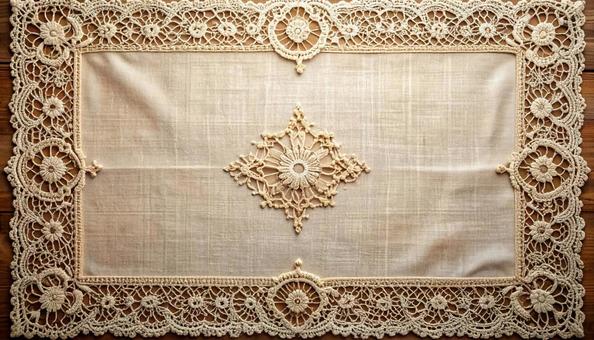 レースのランチョンマットの写真