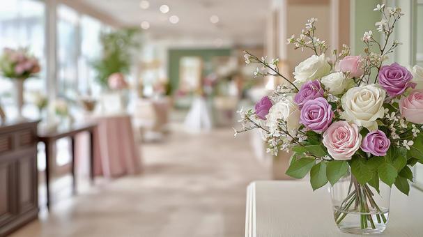 ピンクの薔薇とウェディングサロン ピンクの薔薇とウェディングサロンの写真