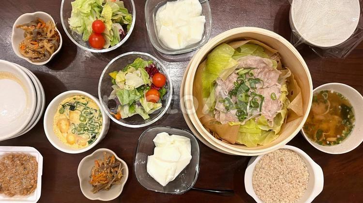 我が家のヘルシーせいろ夜ごはん せいろ,蒸篭蒸し,料理の写真素材