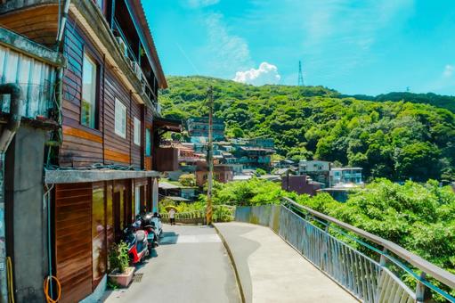 【台湾】九份のレトロな風景 【台湾】九份のレトロな風景 台湾,九份,レトロの写真素材