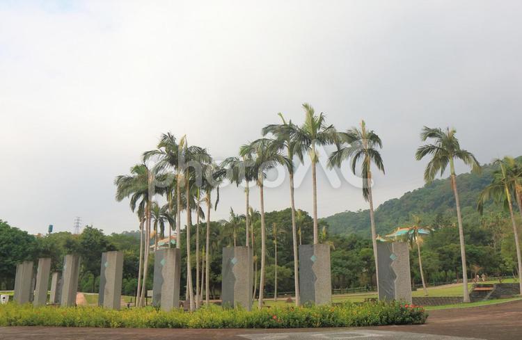 台湾　台北市の原住民主題公園 台湾,台北,公園の写真素材