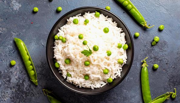 豆ごはんの写真