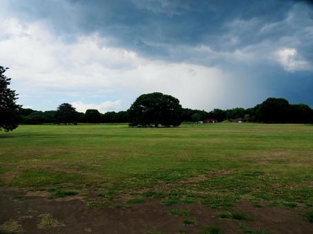 雨の降る前の写真
