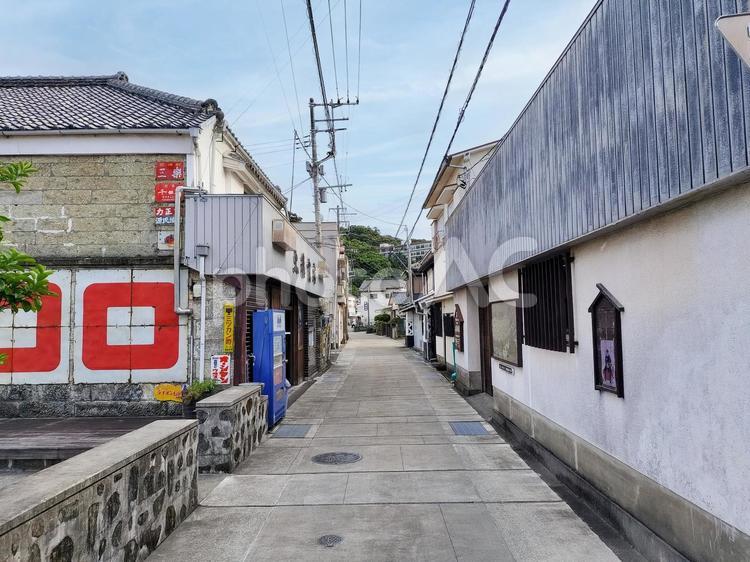 伊豆下田のレトロな町並 下田,伊豆,町並みの写真素材