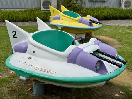 武生中央公園 宇宙船の遊具 武生中央公園 宇宙船の遊具 武生中央公園,福井県,越前市の写真素材
