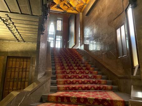 グエル邸の階段（バルセロナ） バルセロナ,スペイン,カタルーニャの写真素材