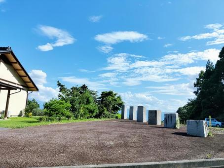 広がる夏の風景 広がる夏の風景 広場,空き地,建物の写真素材