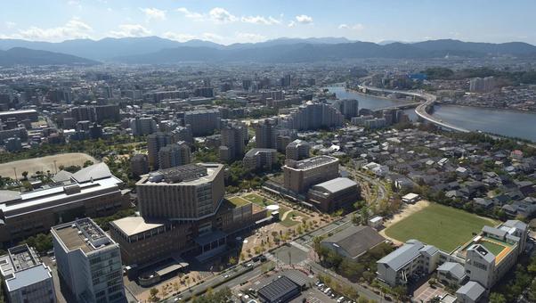 上からの福岡 上からの福岡 日本,福岡,西日本の写真素材
