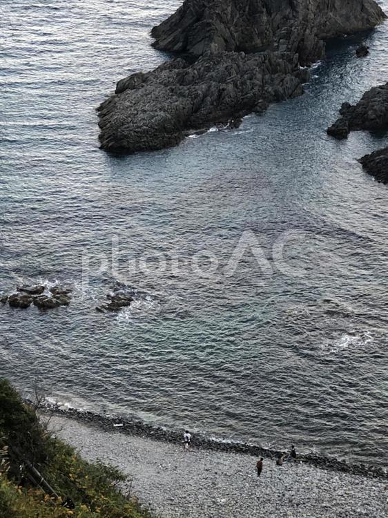 日本海 水域,海,浜の写真素材