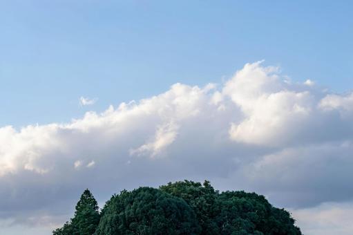 Summer sky and clouds, JPG
