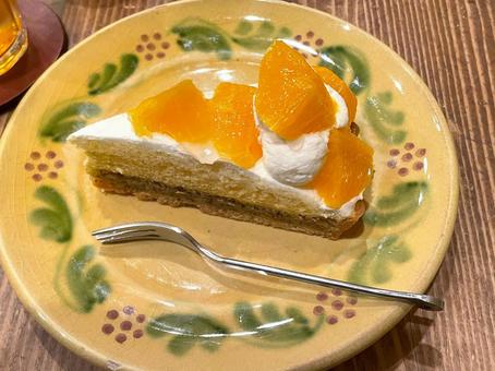 オレンジタルト オレンジタルト ケーキ,オレンジ,スイーツの写真素材