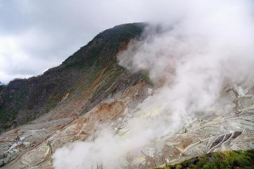 大涌谷の噴煙 大涌谷の噴煙の写真