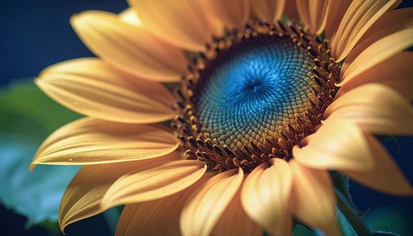 一輪のひまわりの花 一輪のひまわりの花の写真
