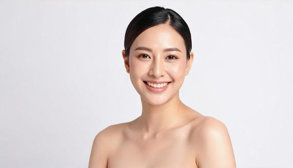 清楚で爽やかな印象の女性 清楚で爽やかな印象の女性の写真