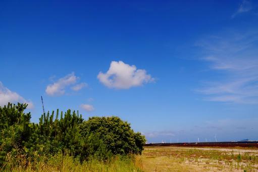 青い空 青い空の写真