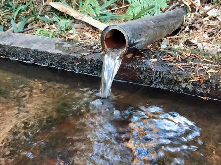 日和田山男坂の水場 日和田山,男坂,水場の写真素材