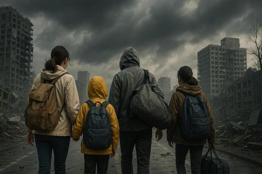 避難 避難の写真