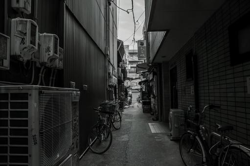 路地裏 路地裏,路地,裏路地の写真素材